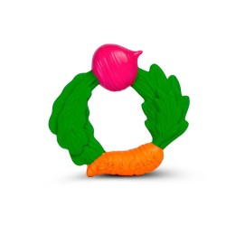 Anneau de dentition cœur rose et rouge Oli & Carol x Agatha Ruiz de la Prada
